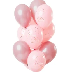 Ballongbukett 25 År Lyserosa Lush Blush