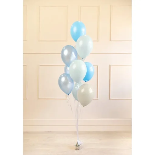 Ballongbukett Pastell Blå