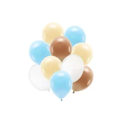 Ballongbukett Pastell Blå og Brun