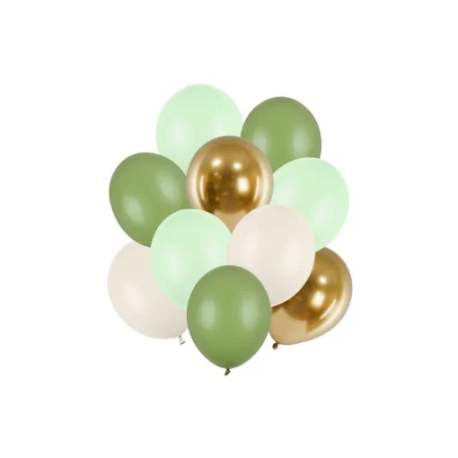 Ballongbukett Pastell Pistasj