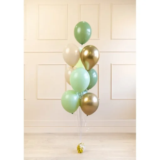 Ballongbukett Pastell Pistasj