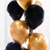 Ballongbukett Svart og Gull