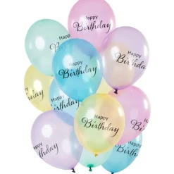 Ballonger Happy Birthday Pastell