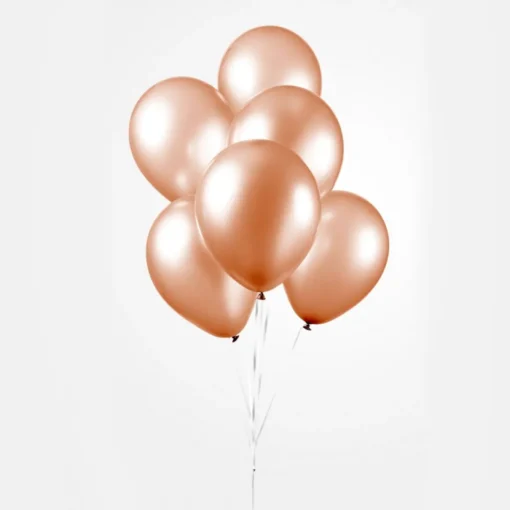 Ballonger Metallisk Ferskenfarge