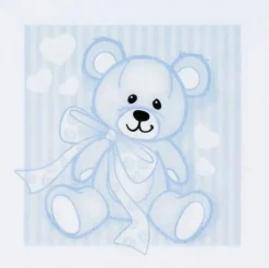 Bamse Servietter Lyseblå