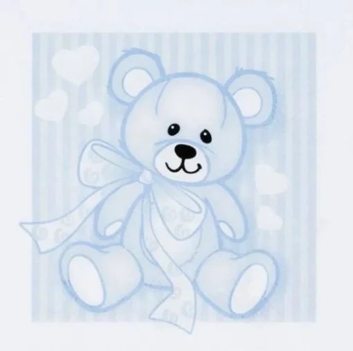 Bamse Servietter Lyseblå