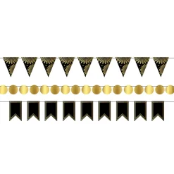 Banner Sett Svart og Gull