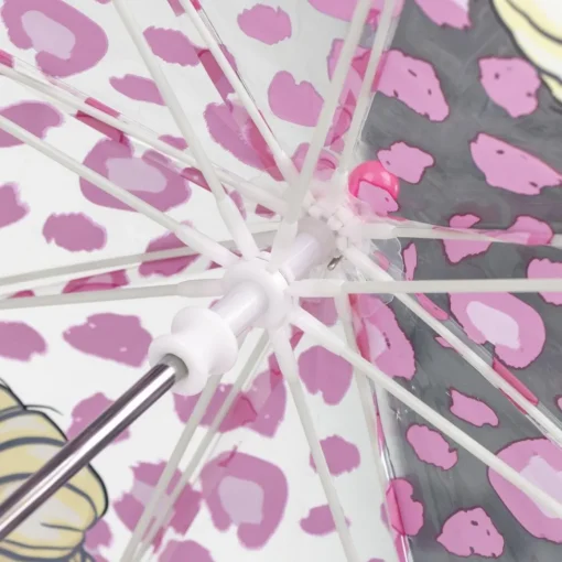 Barbie® Leopard Paraply Rosa