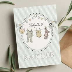 Barnedåbsinvitationer