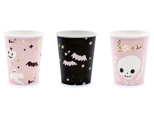 Barnevennlige Halloween Kopper Svart og Rosa