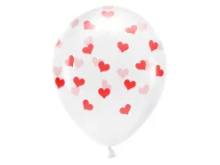 Basic Hjerte Ballonger Rød