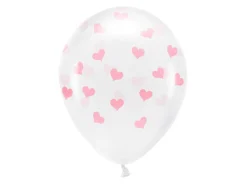 Basic Hjerte Ballonger Rosa