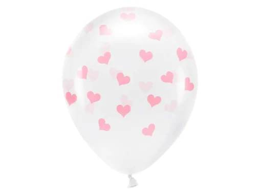 Basic Hjerte Ballonger Rosa