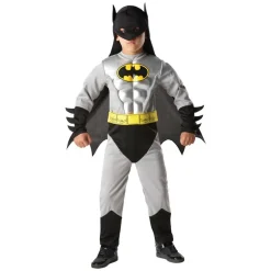 Batman® Metallisk Deluxe Barnekostyme Grå