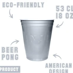 Beer Pong Kopper Sølv