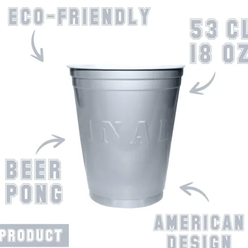 Beer Pong Kopper Sølv