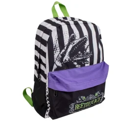 Beetlejuice® Stripete Ryggsekk Svart og Hvit