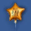 Best Dad Ever Stjerne Folieballong