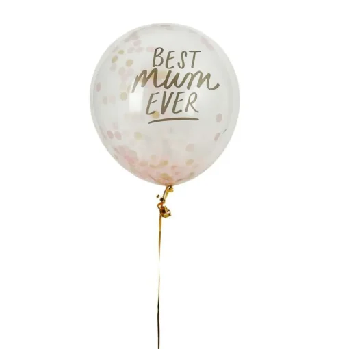 Best Mum Ever Konfetti Ballonger
