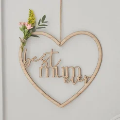 Best Mum Ever Morsdag Hjerte Treverk