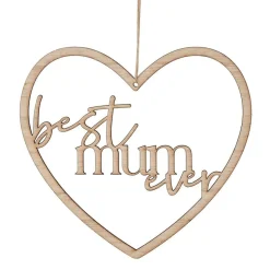 Best Mum Ever Morsdag Hjerte Treverk