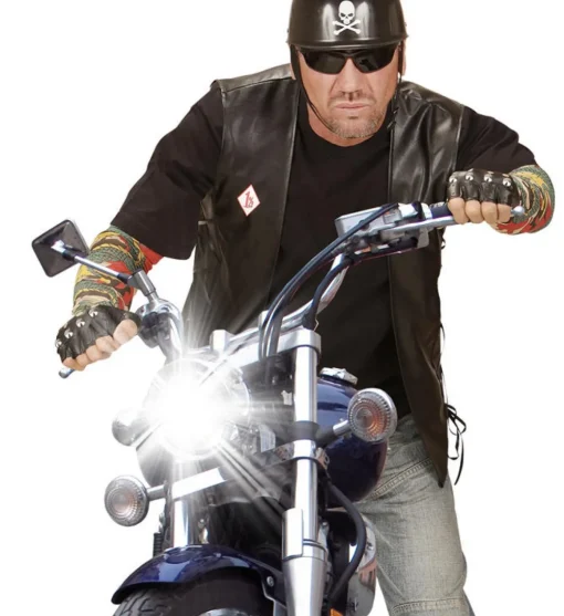 Biker Hansker Lærlook