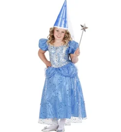 Blå Prinsesse Barnekostyme