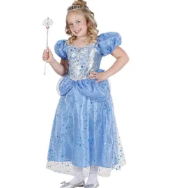 Blå Prinsesse Barnekostyme