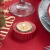Bølgete Telysholder Rød