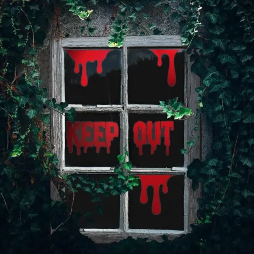 Blodig Keep Out Vindusklistremerker