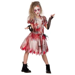 Blodig Zombie Kjole Barnekostyme