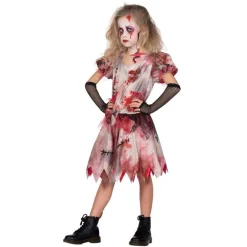 Blodig Zombie Kjole Barnekostyme