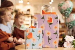 Blomster Gavepose Lilla
