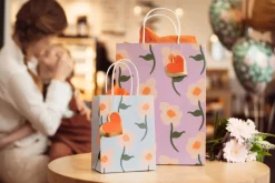 Blomster Gavepose Lilla