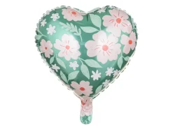 Blomster Hjerte folieballong