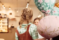 Blomster Hjerte folieballong
