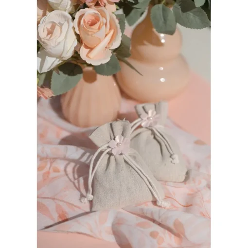 Blomster Konfetti Fersken