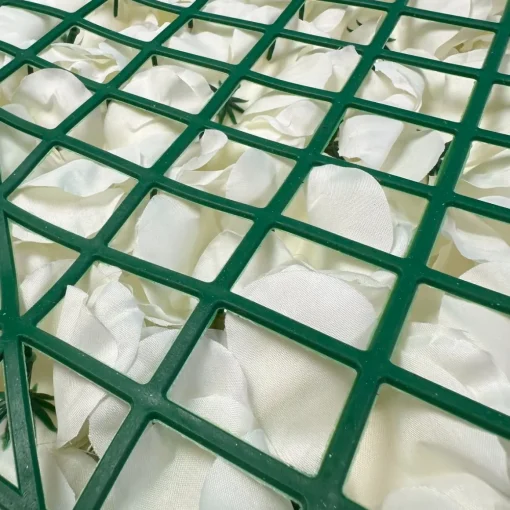 Blomster Panel Hvit