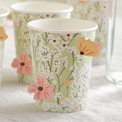 Blomster Pappkrus Grønn