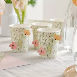 Blomster Pappkrus Grønn