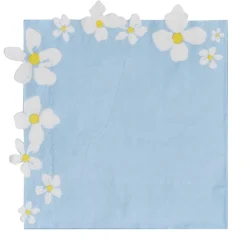 Blomster Servietter Blå
