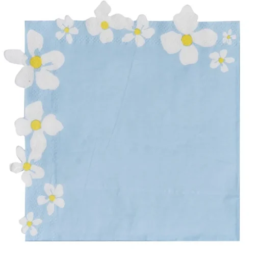 Blomster Servietter Blå