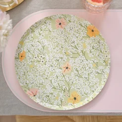 Blomster Tallerkener Grønn