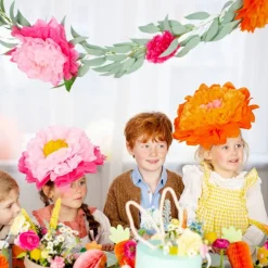 Blomsterpynt Kreppapir