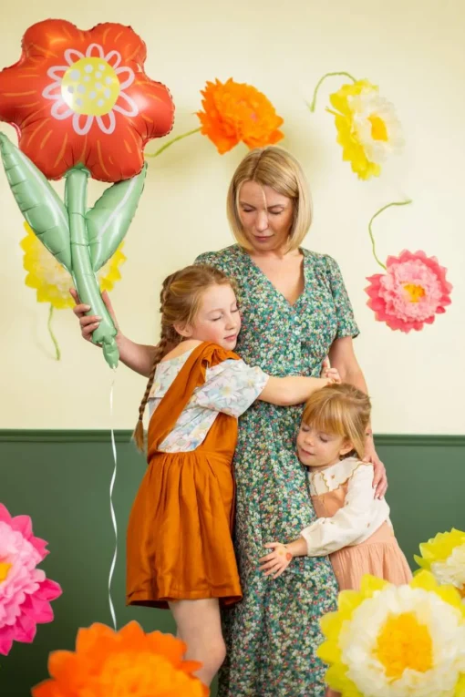 Blomsterpynt Kreppapir