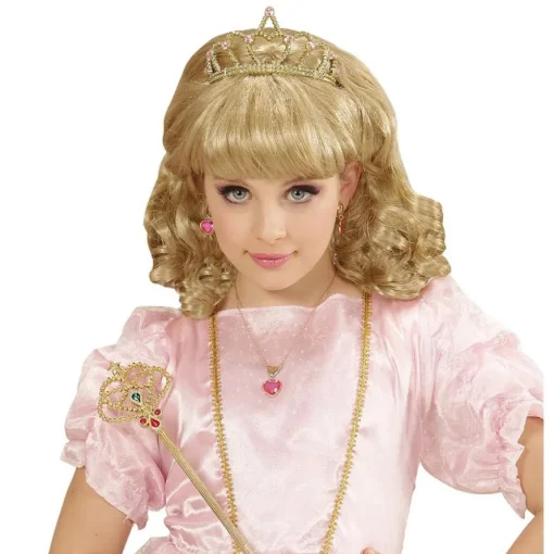 Blond Prinsesse Barneparykk