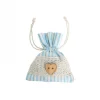 Blonde Babyshower Tøyposer Lyseblå