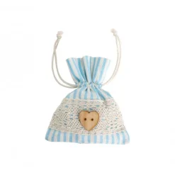 Blonde Babyshower Tøyposer Lyseblå