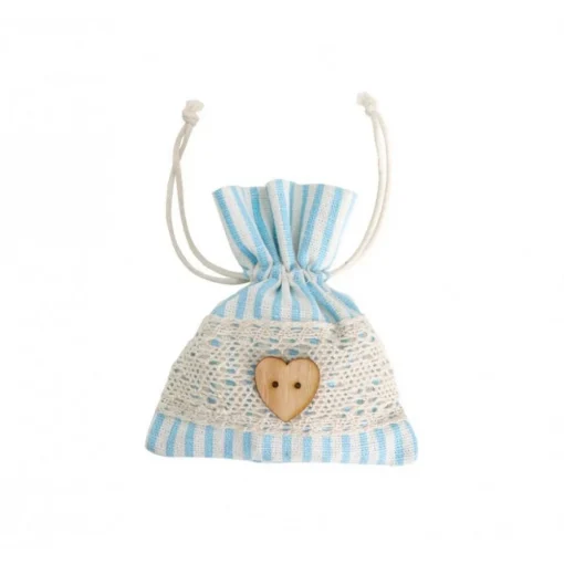 Blonde Babyshower Tøyposer Lyseblå