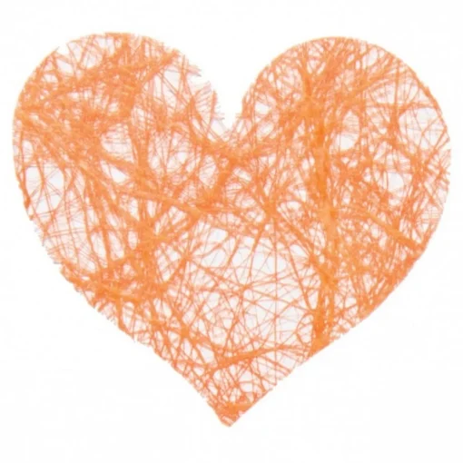 Blonde Hjertekonfetti Oransje